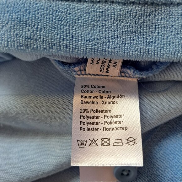 NEW Impulso Italian Light Blue Polo Shirt Size M - Picture 12 of 15